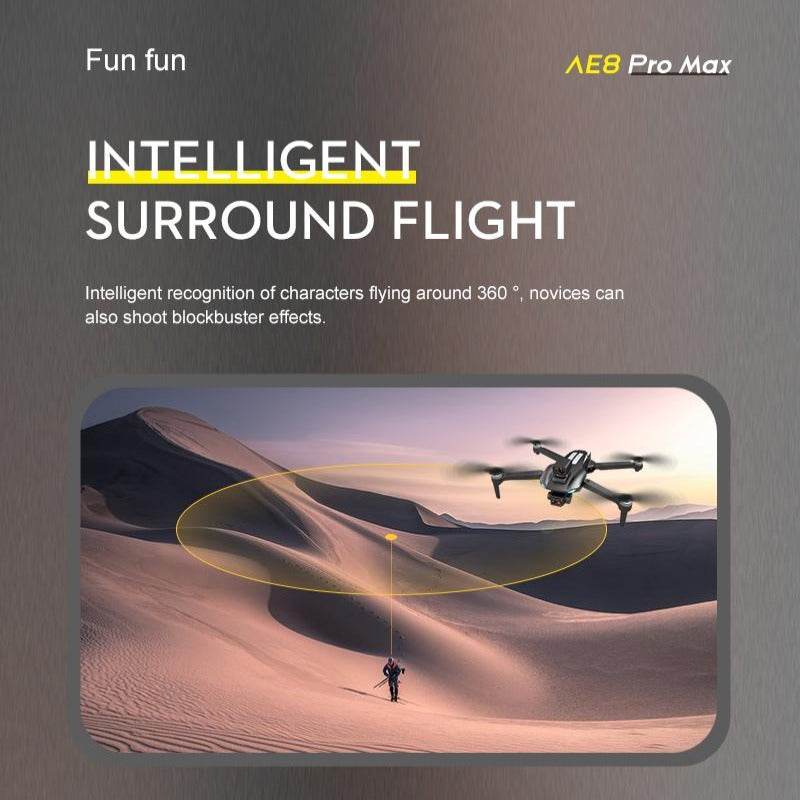 8K GPS drone with 3-axis gimbal – camera close-up
