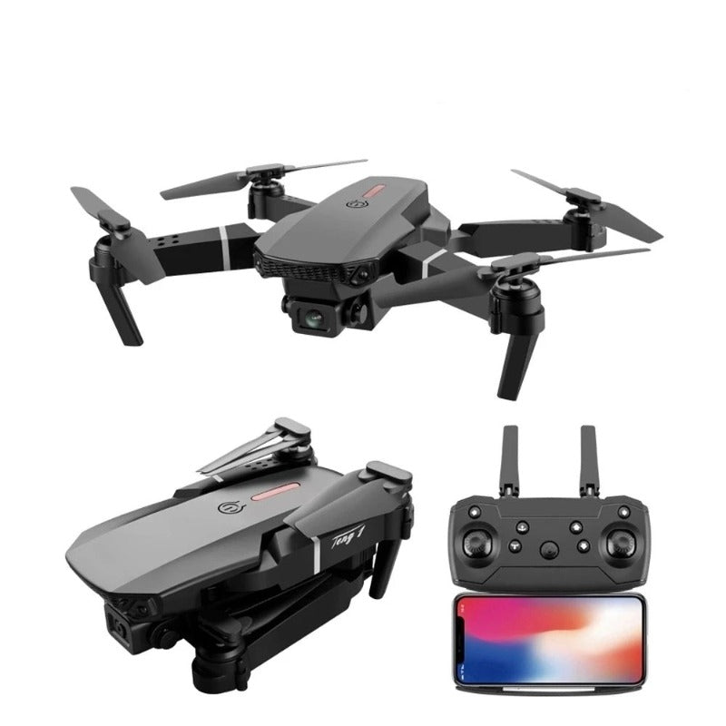 Foldable beginner drone with 4K camera – camera close-up