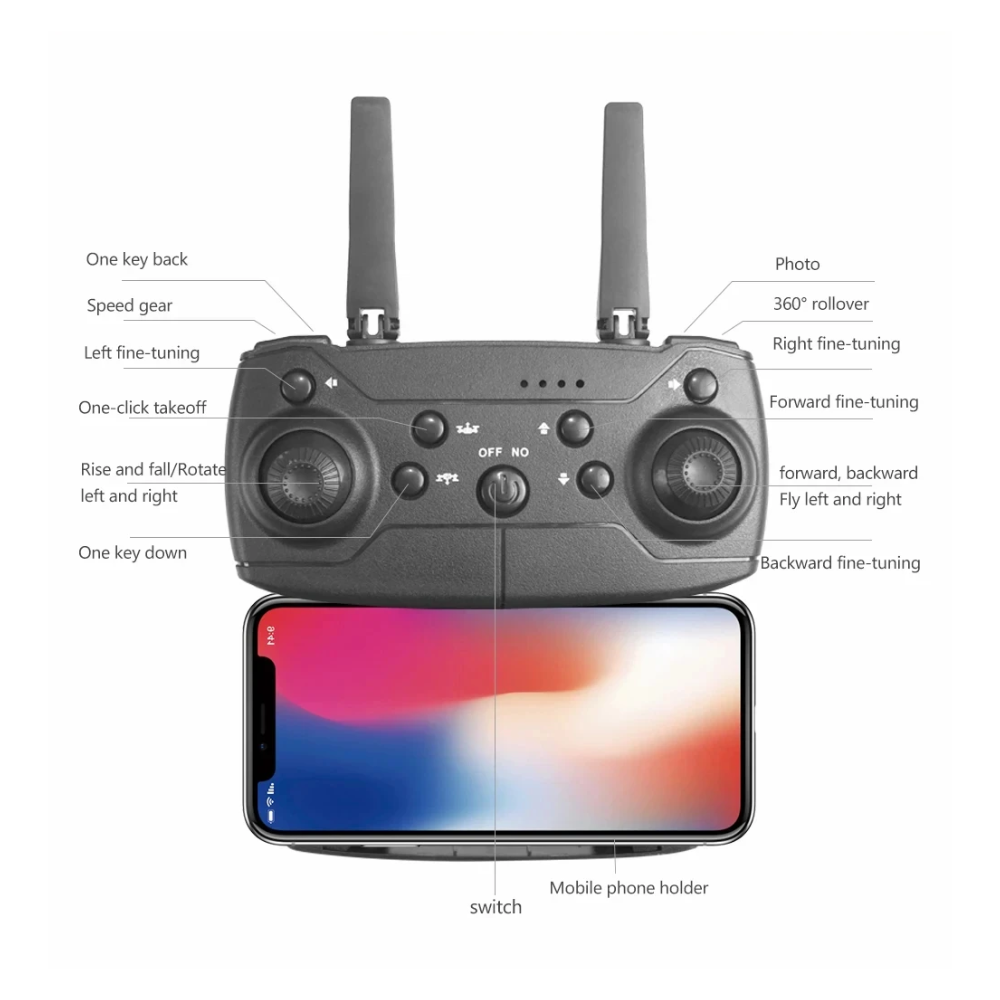 Foldable beginner drone with 4K camera – battery and charging