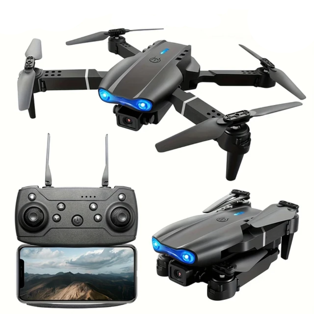Beginner foldable drone with 4K dual camera – main view