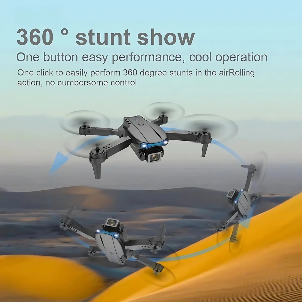 Beginner foldable drone with 4K dual camera – with remote control