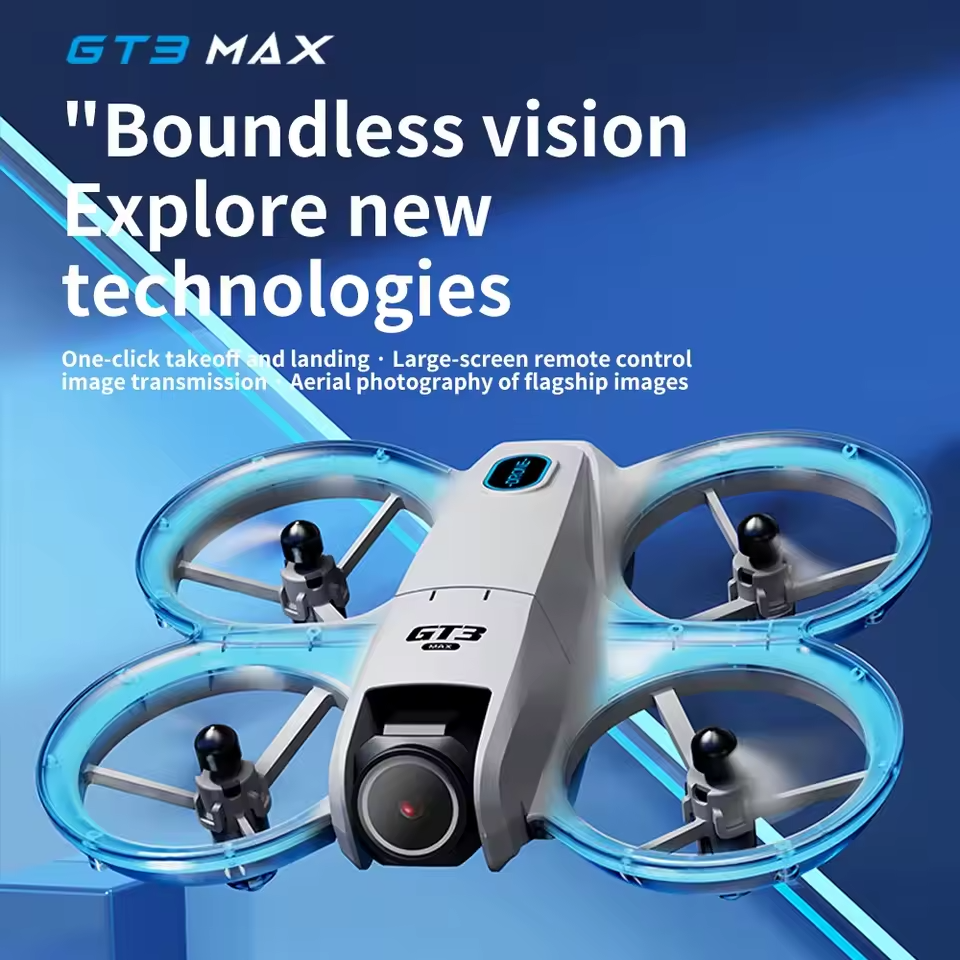 Mini dual camera drone with LCD screen remote – with remote control