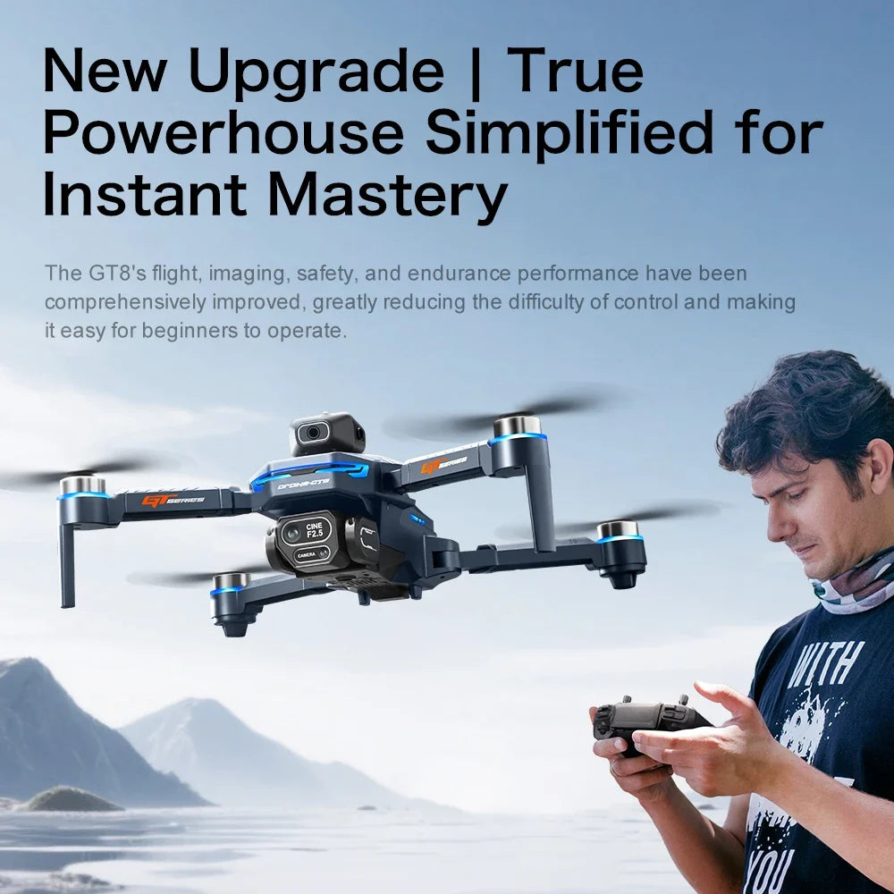 GPS drone with dual camera and 4.3-inch screen remote – camera close-up
