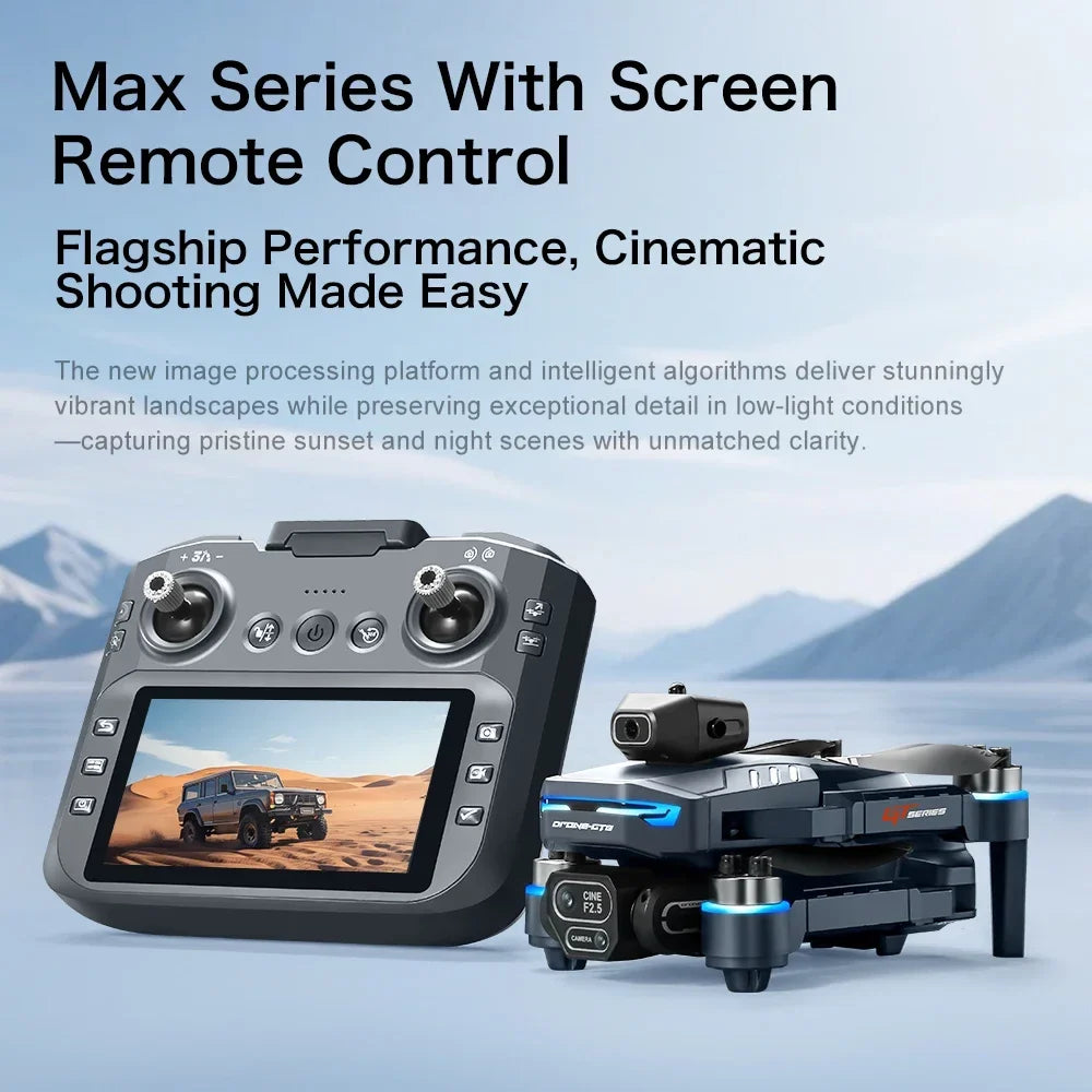 GPS drone with dual camera and 4.3-inch screen remote – features overview
