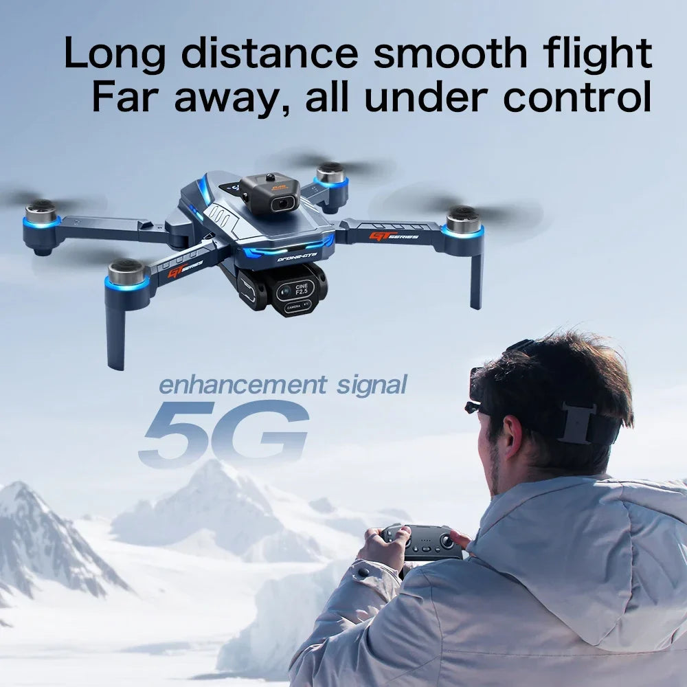 GPS drone with dual camera and 4.3-inch screen remote – package contents