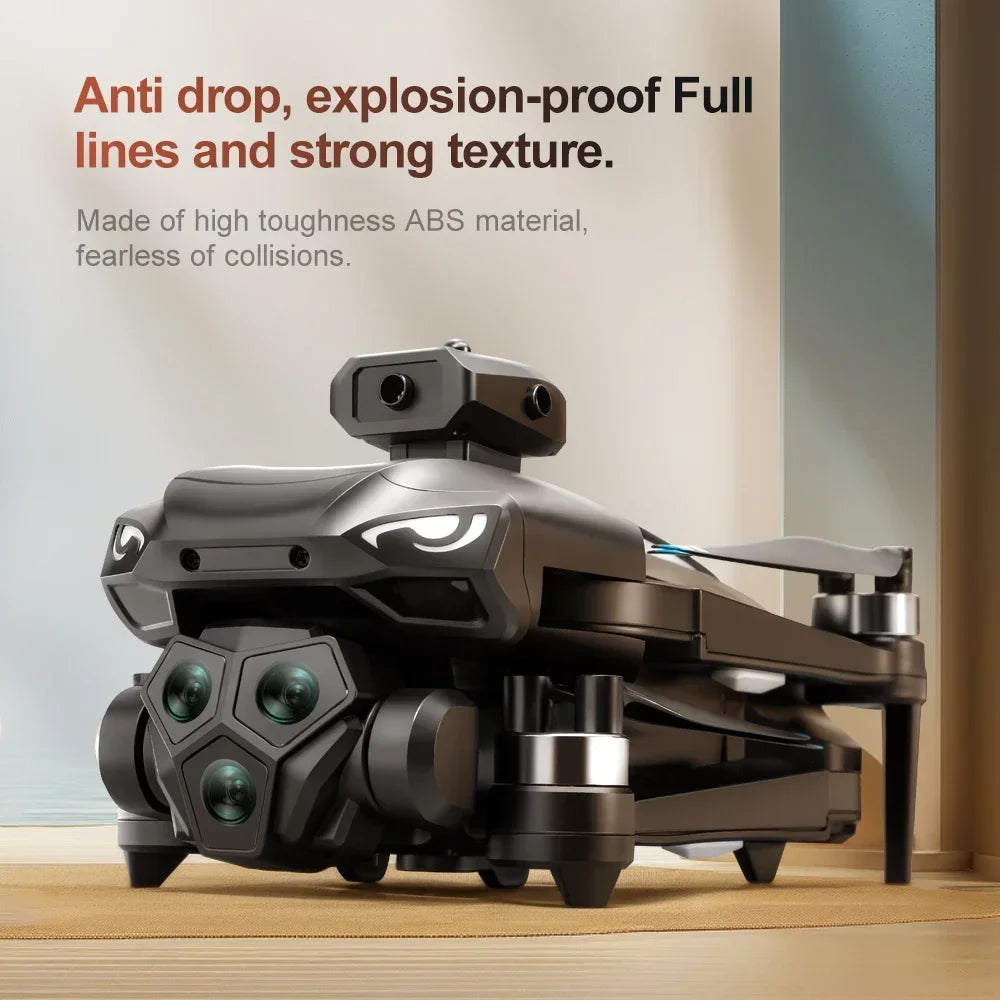 6K triple camera GPS drone – folded for travel