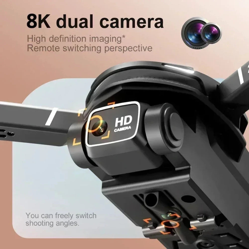 Foldable mini drone with dual HD camera – in flight