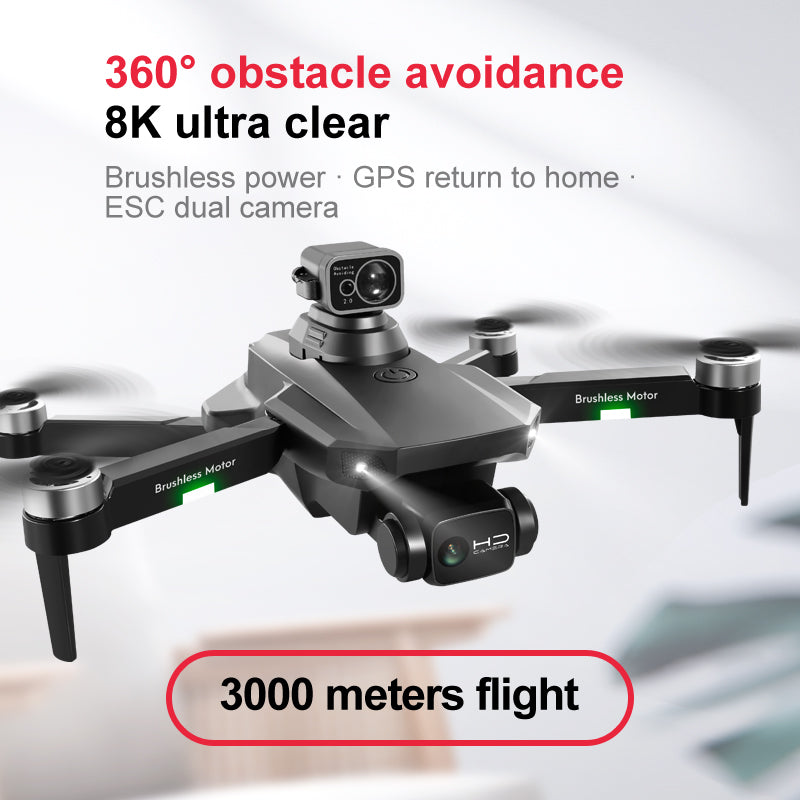 Foldable GPS drone with dual HD camera – 6K