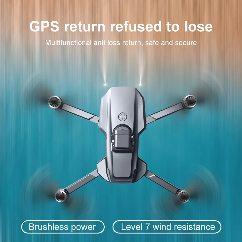 Foldable GPS drone with dual HD camera – folded for travel