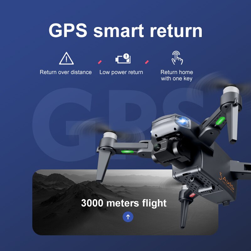 GPS drone with 3-axis gimbal and 8K dual camera – camera close-up