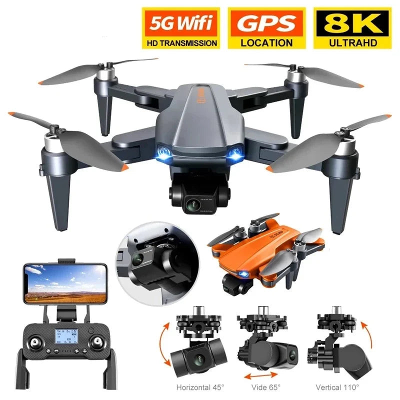 GPS drone with 3-axis gimbal and 8K dual camera – features overview