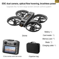 8K dual camera drone with 4.5-inch screen remote – Black