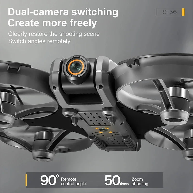 8K dual camera drone with 4.5-inch screen remote – top view
