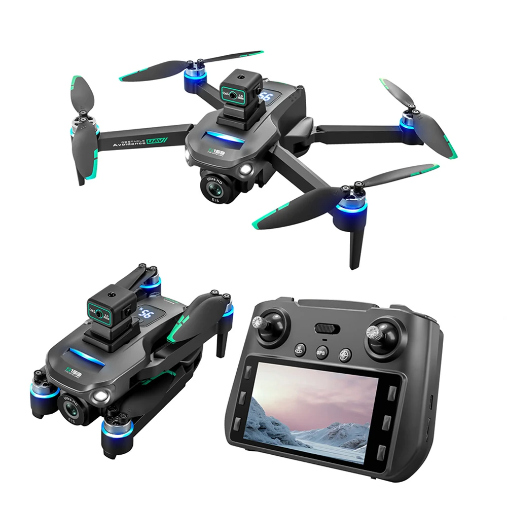 8K dual camera GPS drone with screen remote – front view