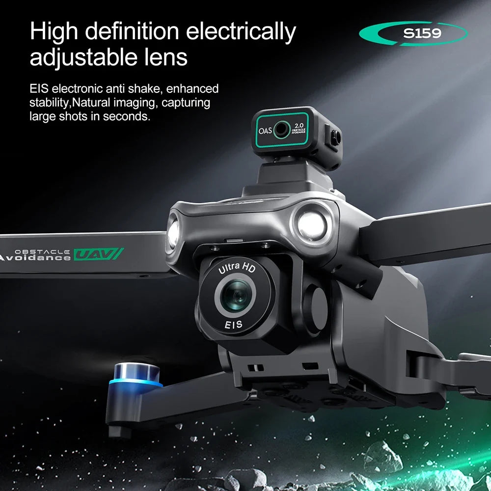 8K dual camera GPS drone with screen remote – camera close-up