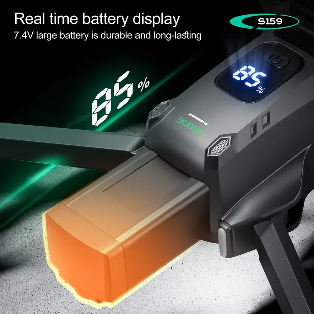 8K dual camera GPS drone with screen remote – detail view