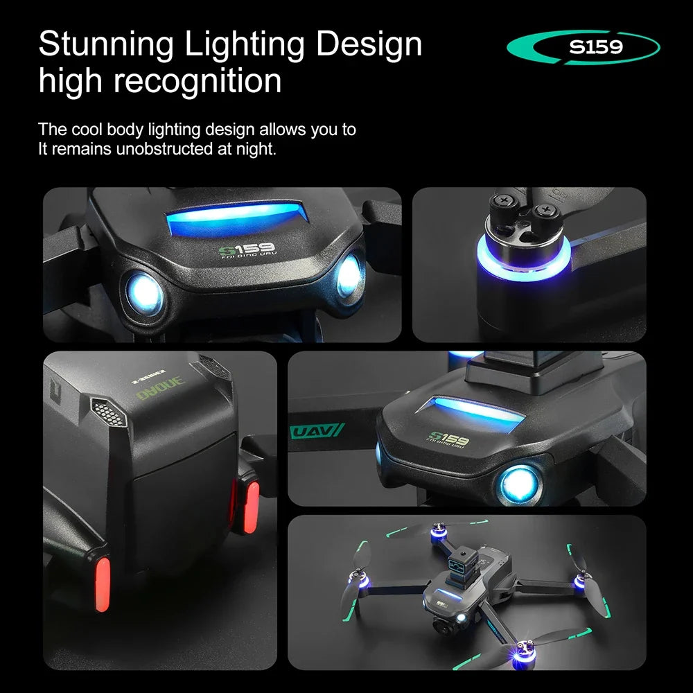 8K dual camera GPS drone with screen remote – package contents