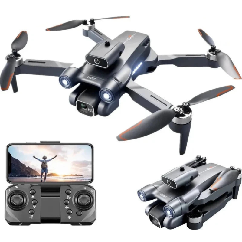 Compact brushless drone with 8K dual camera – main view