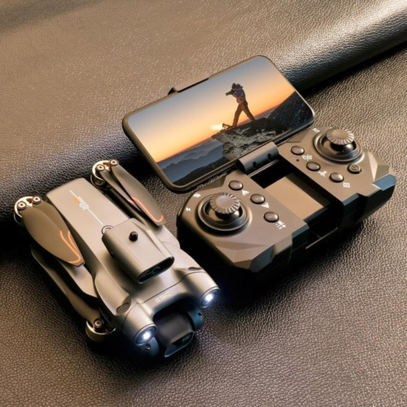 Compact brushless drone with 8K dual camera – camera close-up