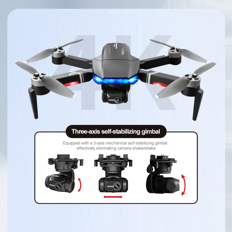 3-axis gimbal GPS drone with brushless motors – detail view