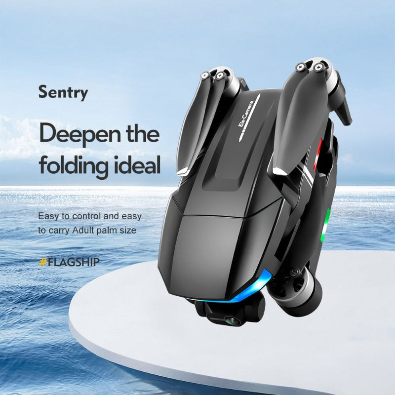 3-axis gimbal GPS drone with brushless motors – top view
