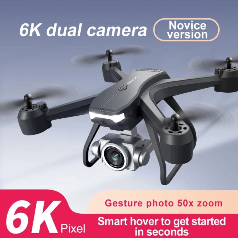 6K wide-angle dual camera drone – side view