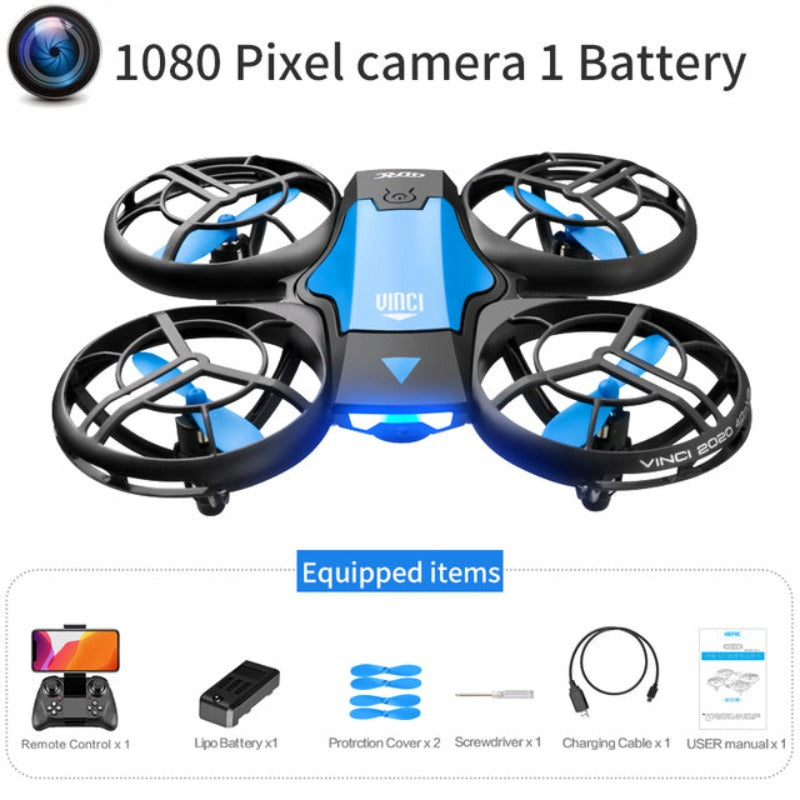 Mini pocket drone with HD camera – Blue / 1080P