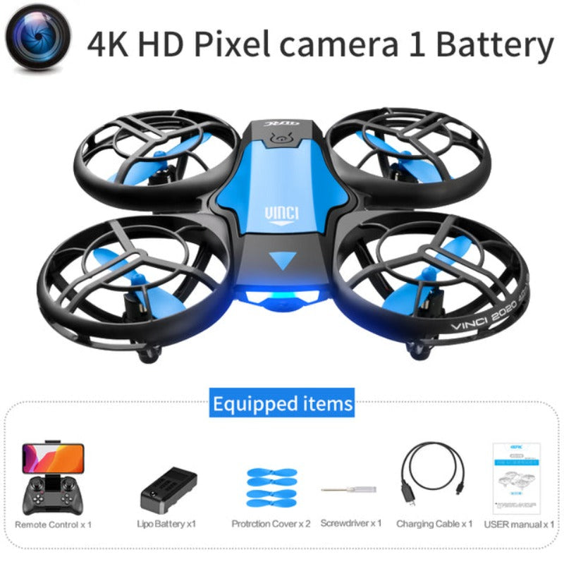 Mini pocket drone with HD camera – Blue / 4K