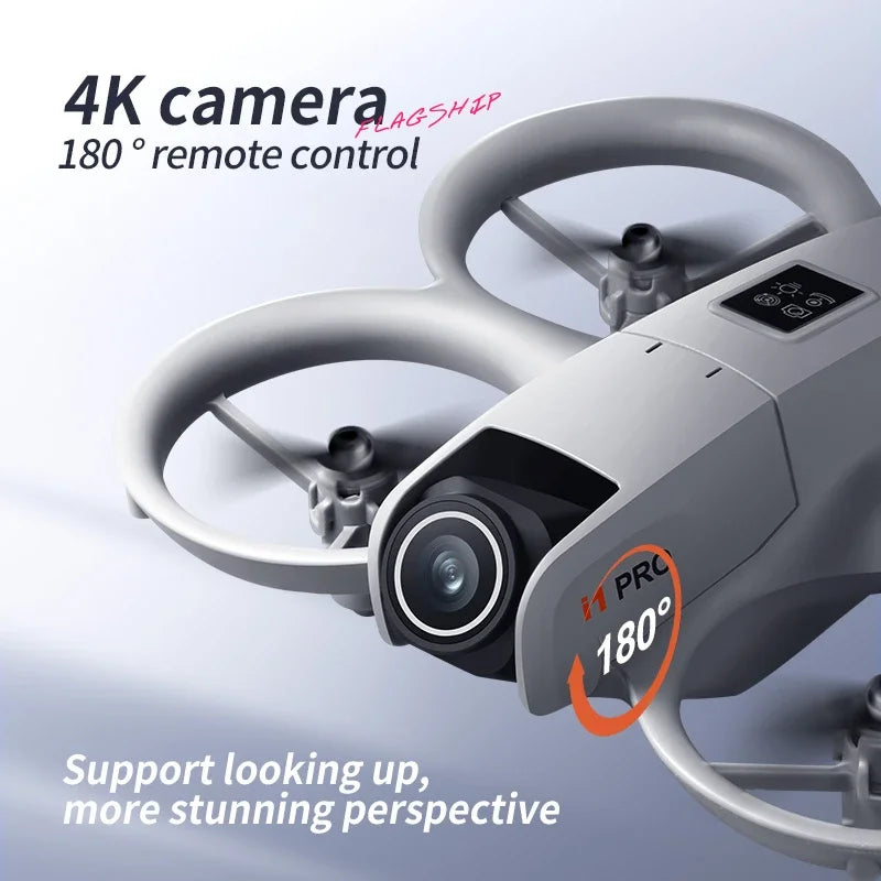 4K dual camera drone with brushless motors – front view