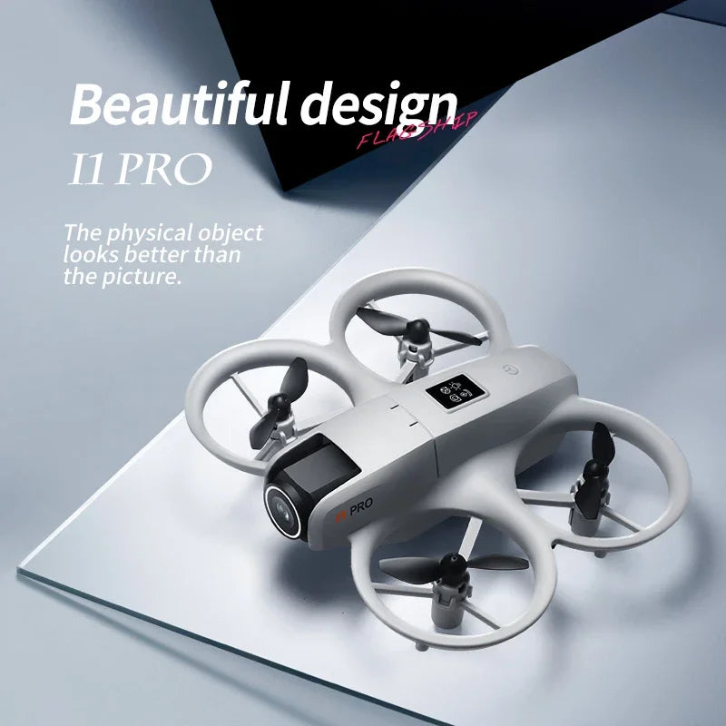 4K dual camera drone with brushless motors – folded for travel
